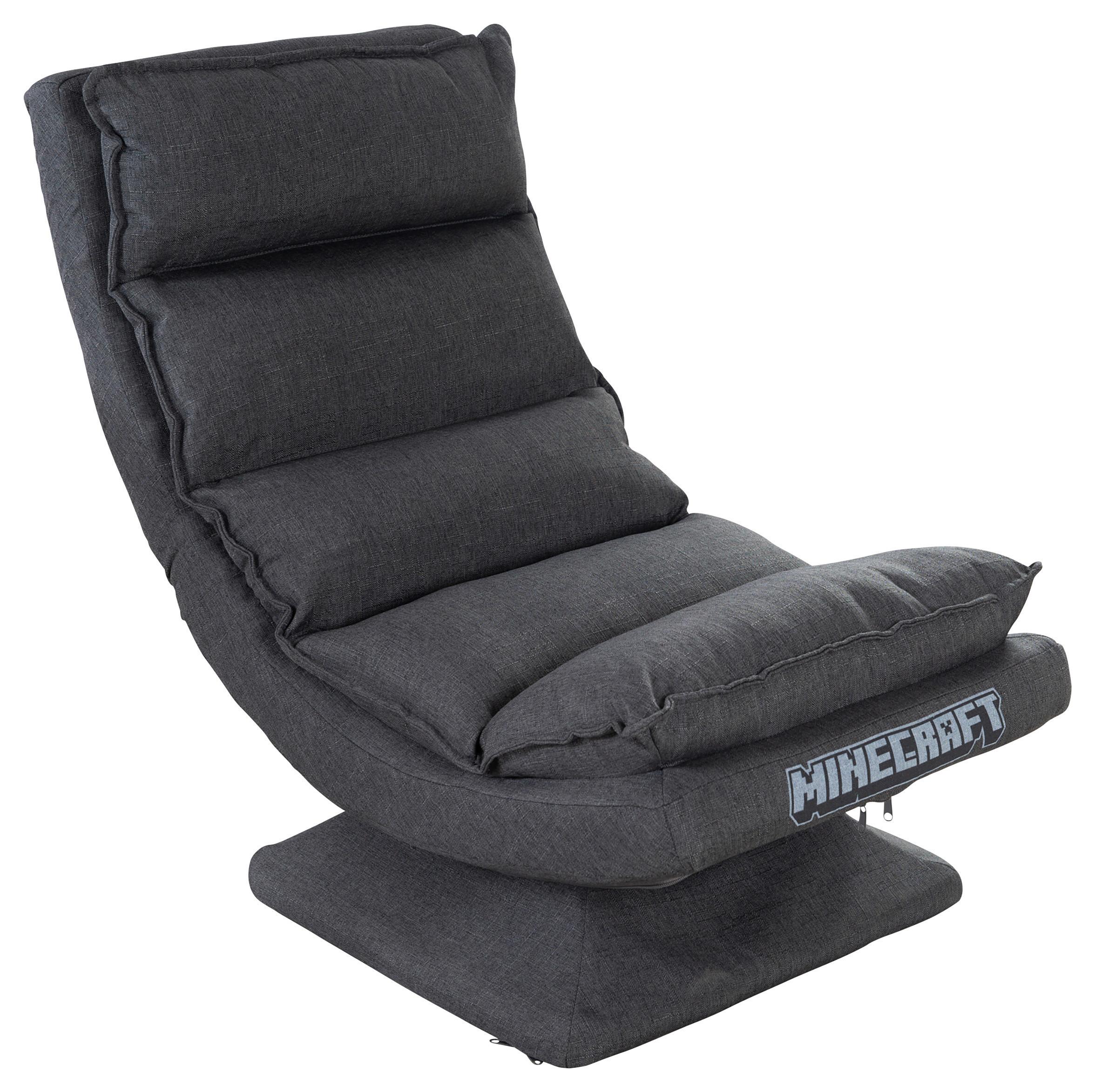 Polstersessel Klappbar Minecraft Stoffbezug Grau - Grau, MODERN, Textil/Metall (59/83/59cm) - Minecraft