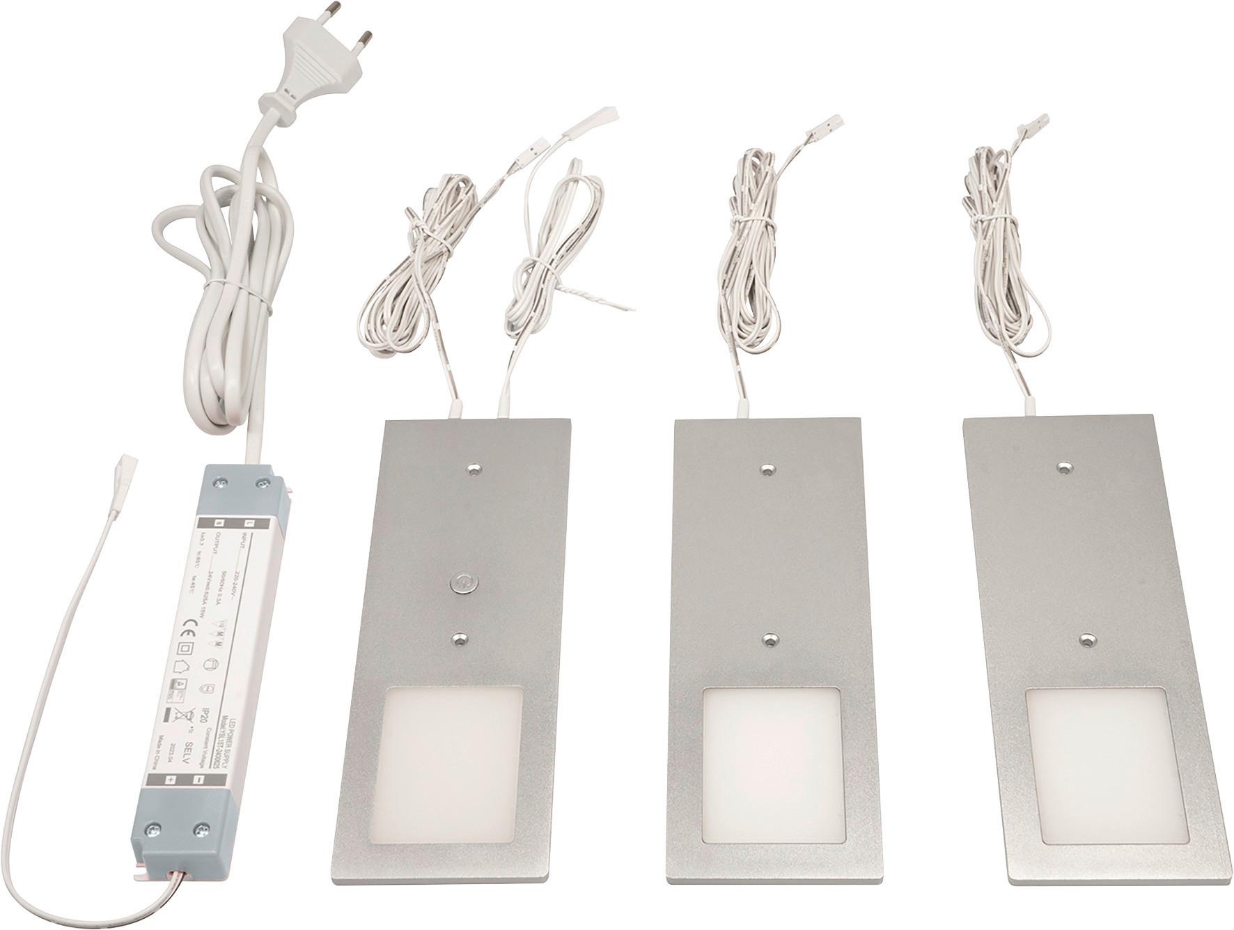 Unterbauleuchte Planar Alu - Alufarben, Basics, Metall (19/7/0,5cm)