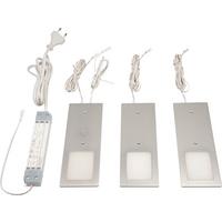 Unterbauleuchte Planar Alu - Alufarben, Basics, Metall (19/7/0,5cm)