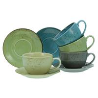Nature Collection 8-Teilig Beige, Grau, Blau, Grün - Blau/Beige, Trend, Keramik - Creatable