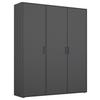 Drehtürenschrank Voyager Grau 140 cm - Grau, MODERN, Holzwerkstoff (140/194/53cm) - Rauch Möbel