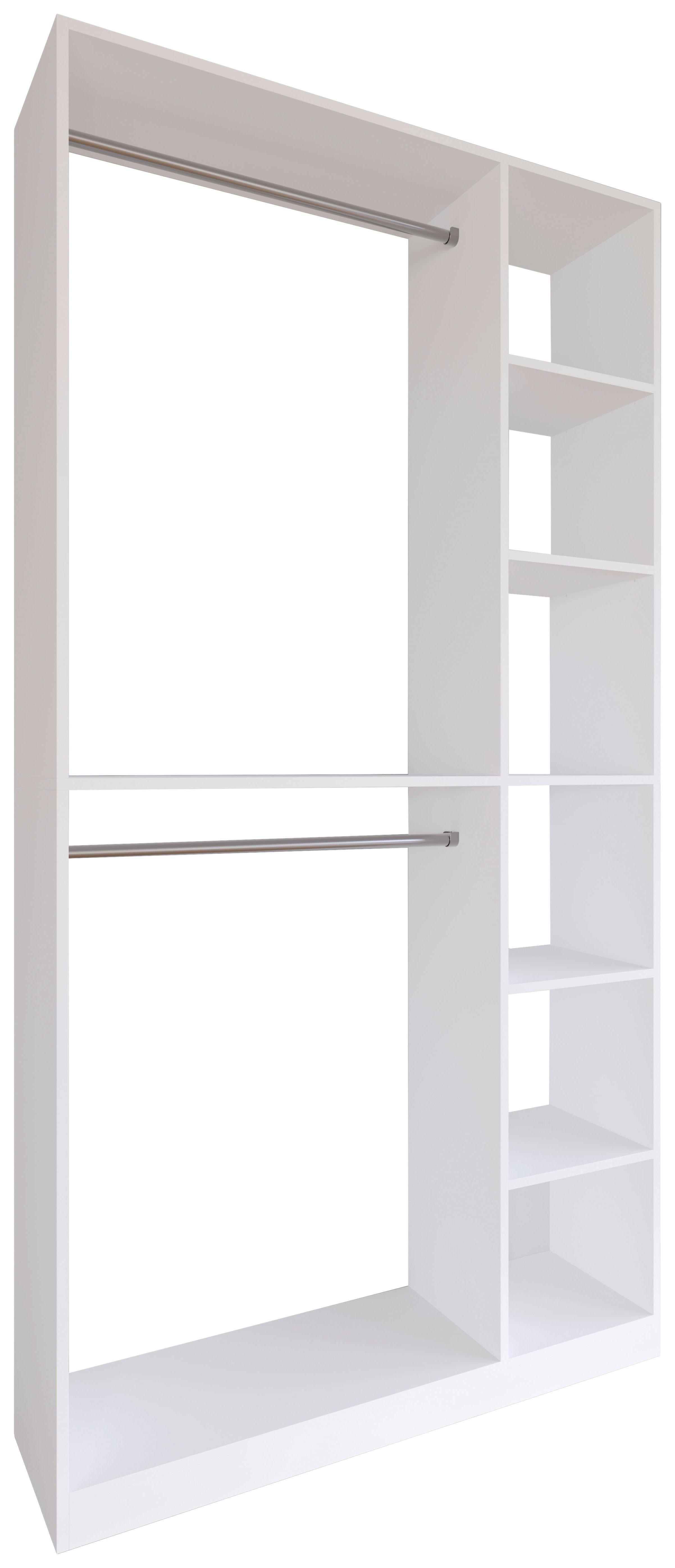 Kleiderschrank Palosa Weiß B: 110 cm - Weiß, Design, Holzwerkstoff (110/211/35cm) - MID.YOU