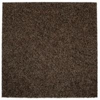 Teppichfliese Braun Solid Vel 50x50 cm Florhöhe 4 mm - Braun, Basics, Textil (50/50cm)