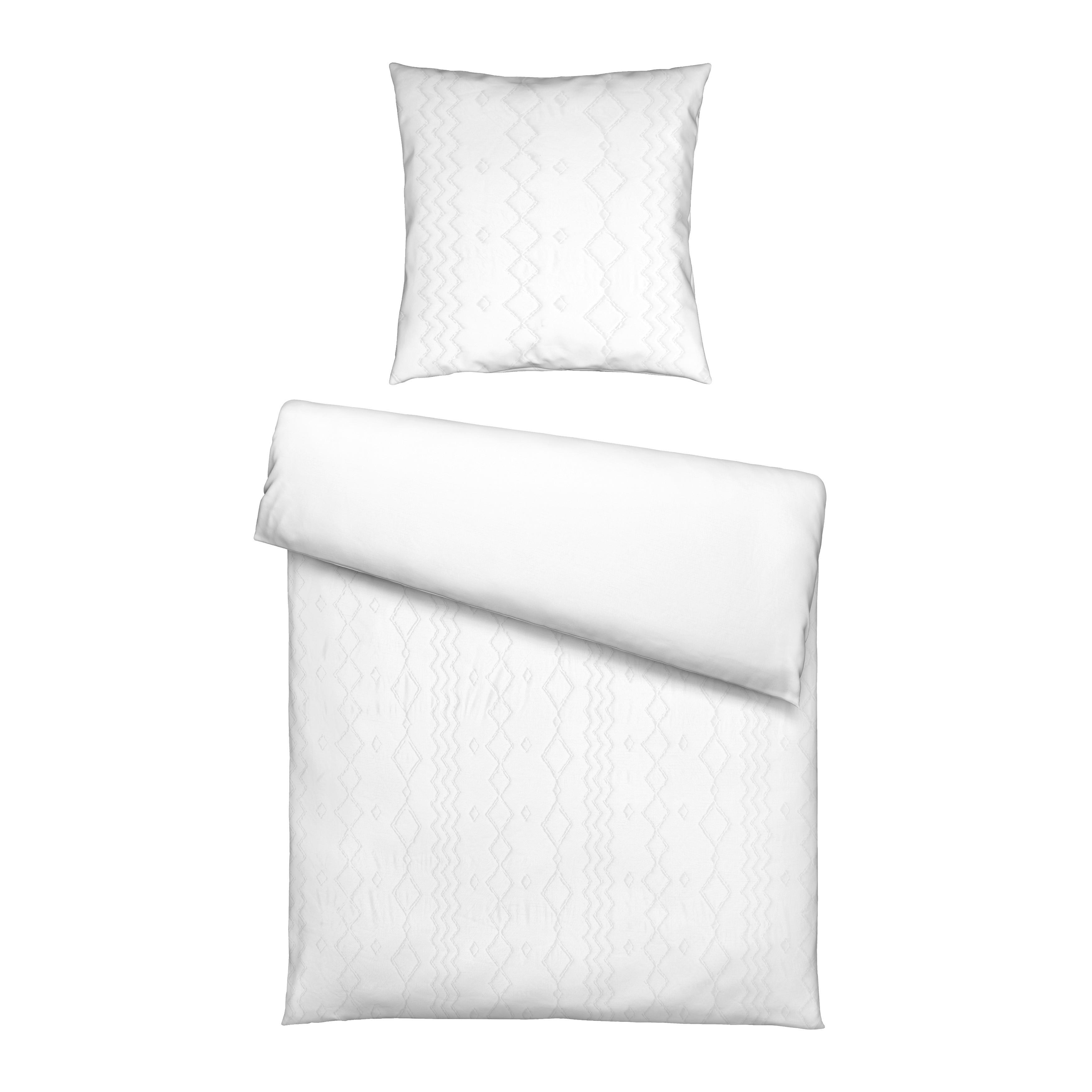 POSTEĽNÁ BIELIZEŇ JAQUELINE - biela, textil (140/200cm) - Mömax