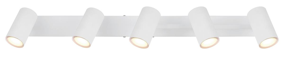 Strahler 57911-5w - Weiß, Design, Metall (70/35/17cm) - Globo