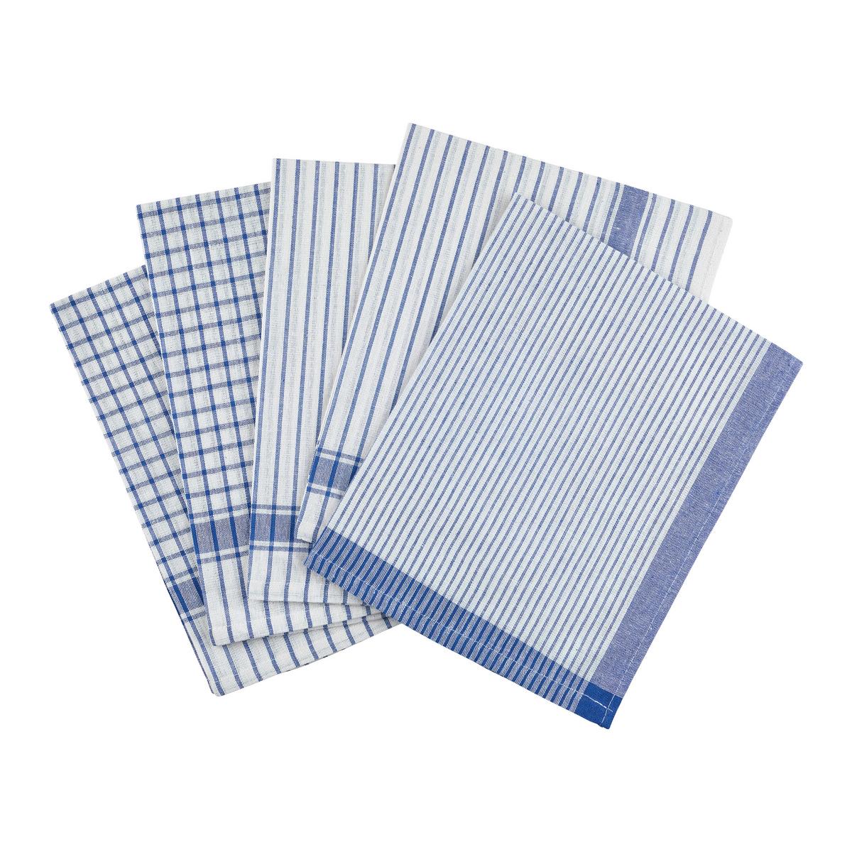 SADA UTĚREK Klaus, 50/70cm,5ks - šedá/modrá, Konvenční, textil (50/70cm) - Modern Living