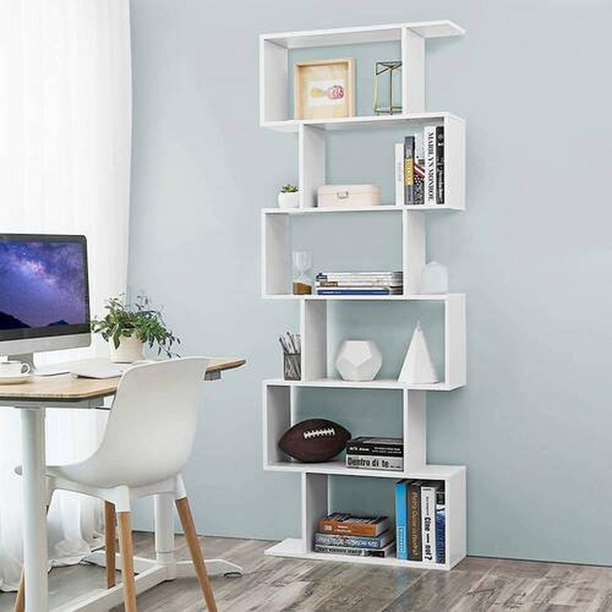 Bücherwand B: 70 cm, Weiß - Weiß, Basics, Holzwerkstoff (70/191/24cm) - Boxxx