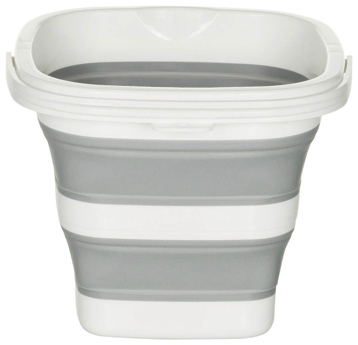 Eimer Clean Sile - Weiß/Grau, Basics, Kunststoff (23/20/23cm) - MID.YOU
