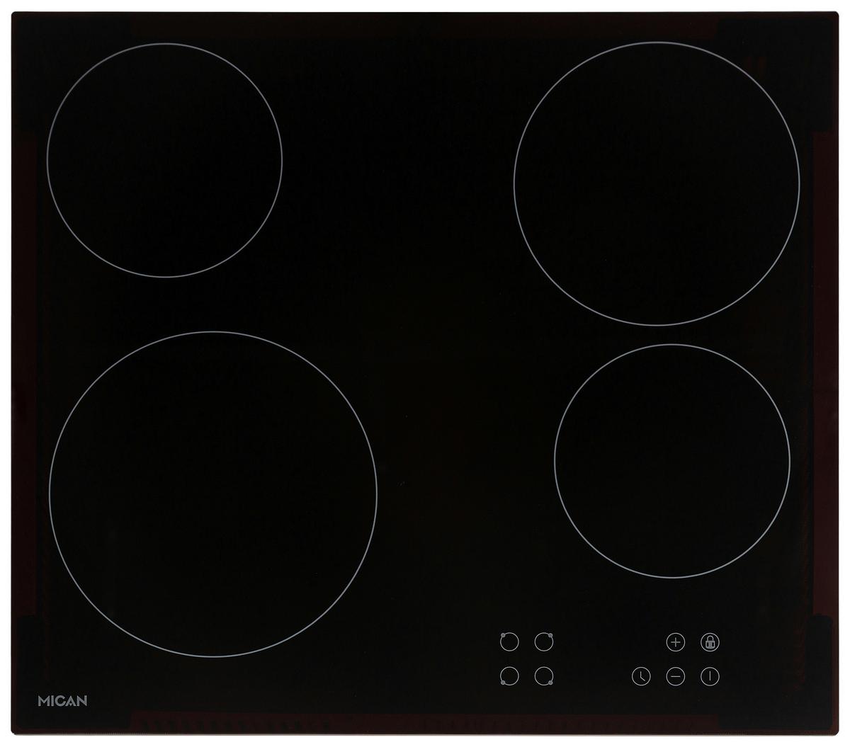 Kochfeld Cka4z - Schwarz, Basics, Glas (58/4,5/51cm) - Mican