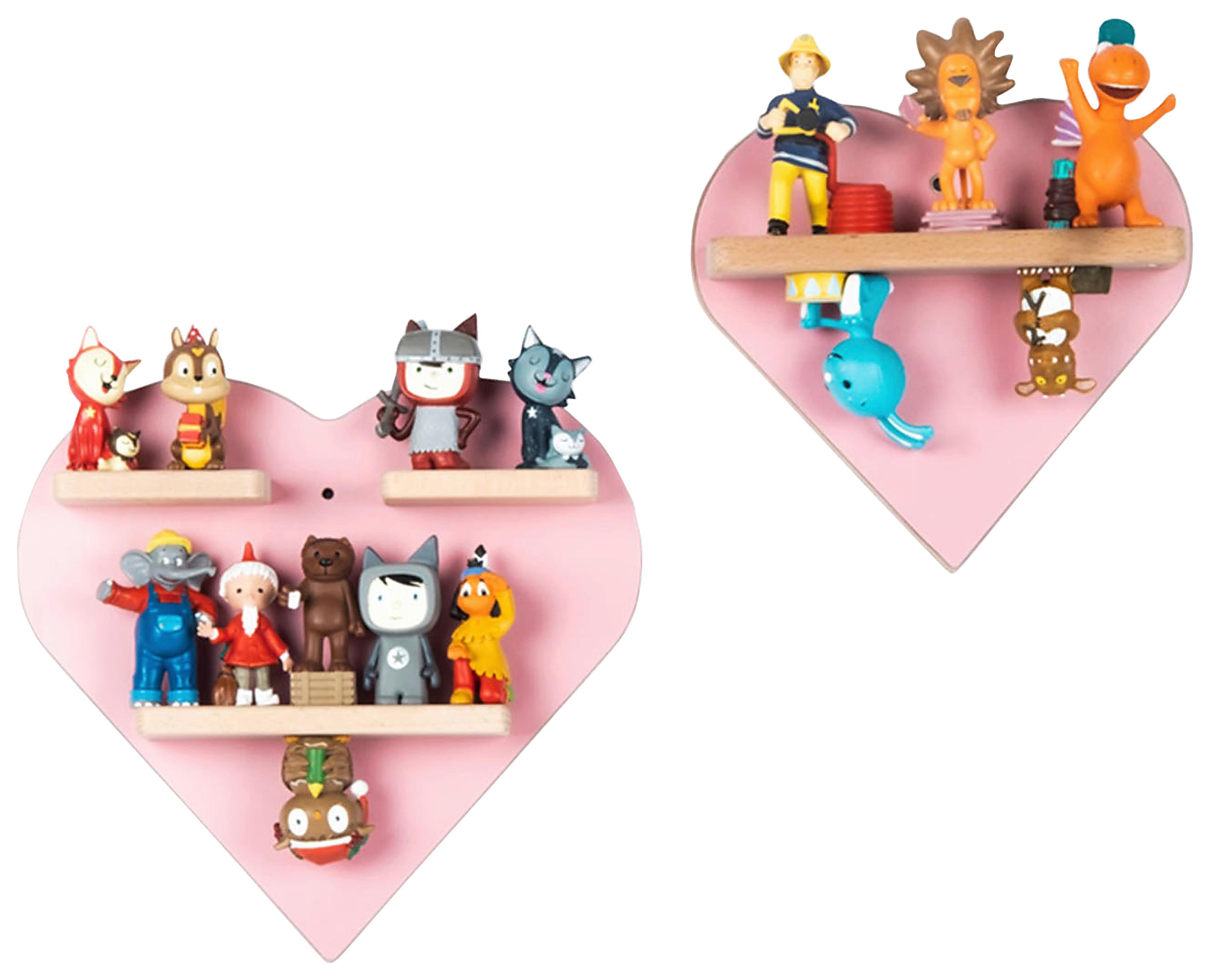 Kinderregal Boarti Rosa B: 27 cm - Rosa, MODERN, Holzwerkstoff (27/27/5cm) - Livetastic