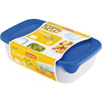 Ételtároló Készlet Fresh&go - kék/átlátszó, műanyag (17/7.4/26cm)