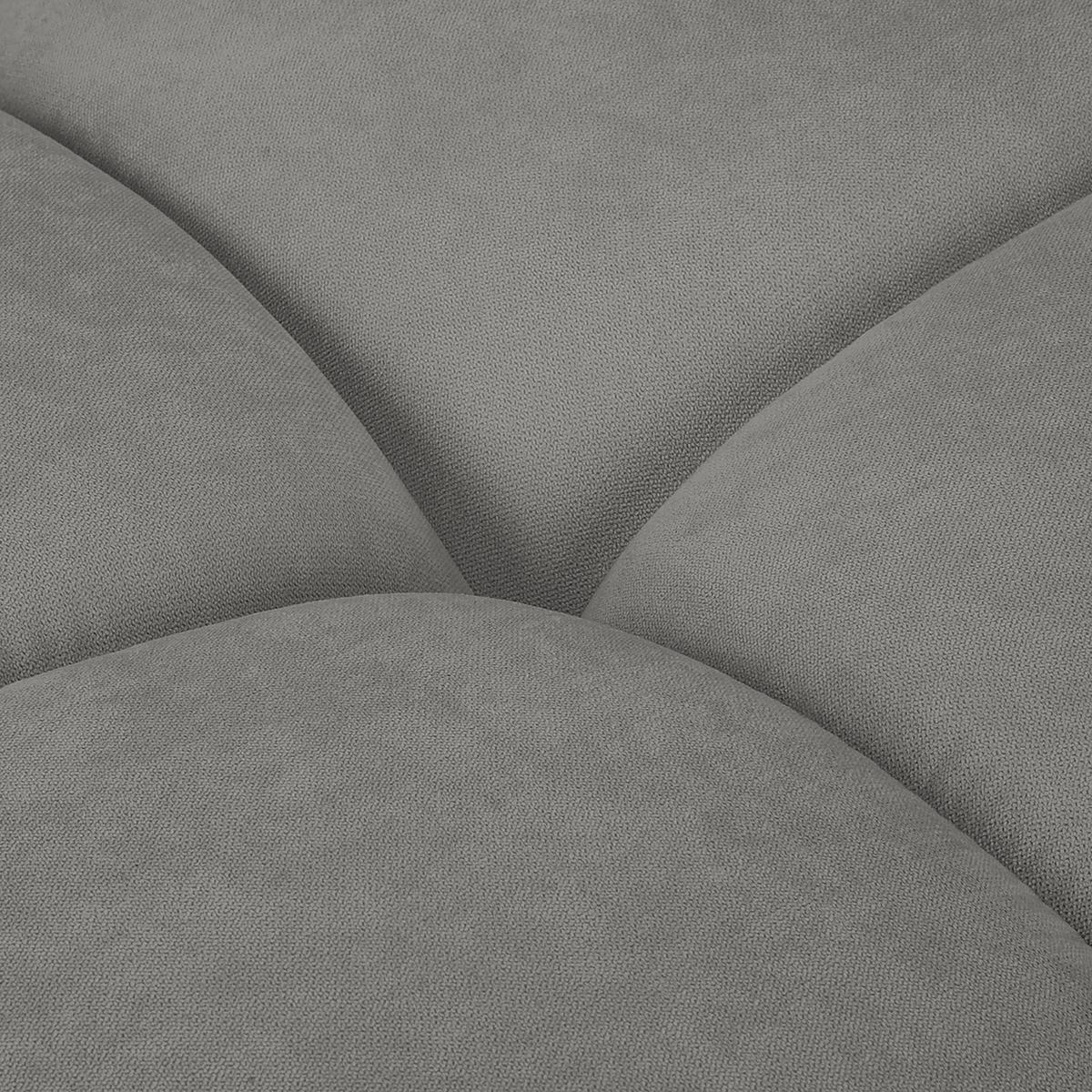 Ecksofa Azzuro Grau S: 256x175 Cm - Silberfarben/Grau, Design, Textil (256/175cm) - Livetastic