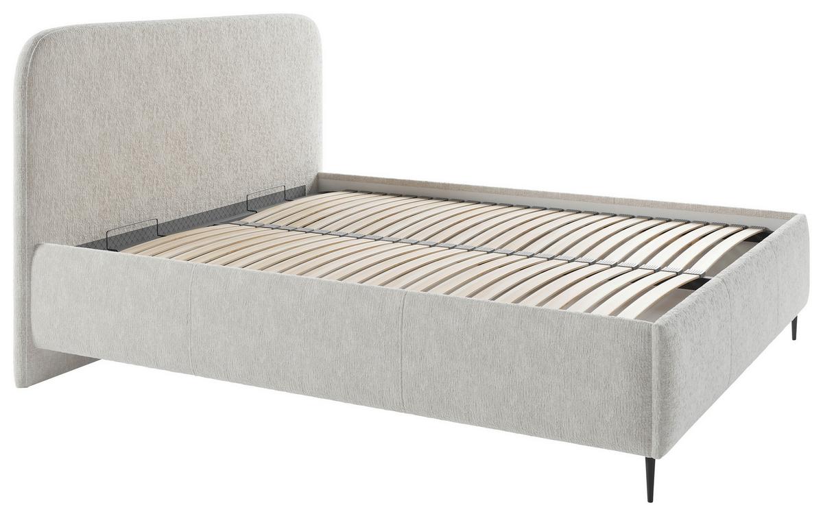 Polsterbett Bendi - Beige/Schwarz, MODERN, Holz/Holzwerkstoff (180/200cm) - MID.YOU