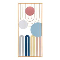 Wanddeko Colorful A Multicolor  B: 84 Cm - Multicolor, Basics, Metall (84/37/2cm)