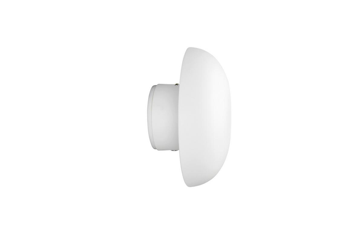 LED-WANDLEUCHTE SASSI - Weiß, KONVENTIONELL, Kunststoff/Metall (15,5cm) - Luca Bessoni