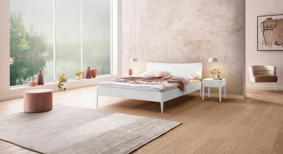 Bett Spezia, Weiß Lf: 140x200 Cm - Weiß, KONVENTIONELL, Holzwerkstoff (140/200cm) - Hasena