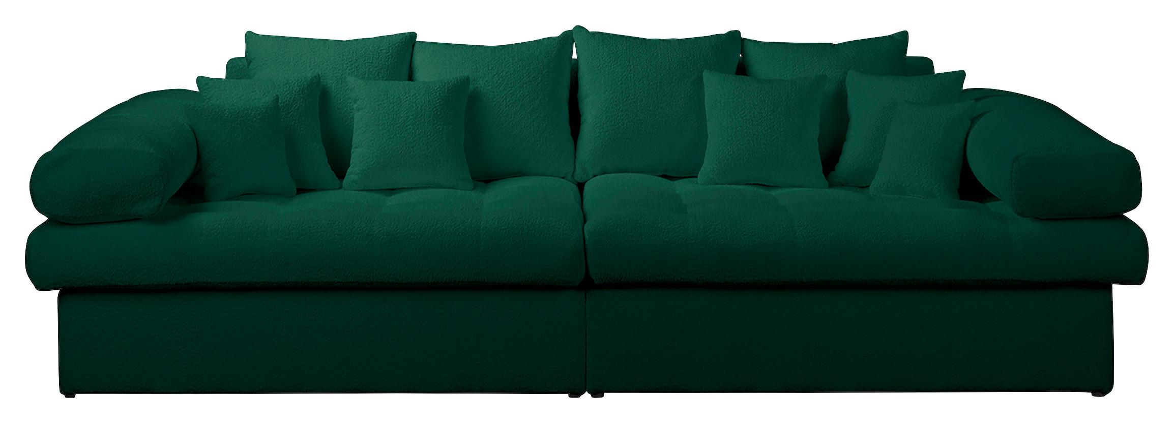 Bigsofa Naomi Grün B: 284 Cm - Schwarz/Grün, Design, Textil (284/94/148cm) - Livetastic
