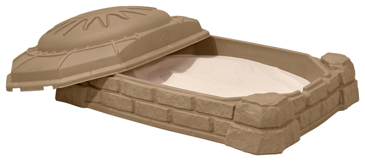 Sandkasten 7220kr - Braun, KONVENTIONELL, Kunststoff (111,8/39,4/81,2cm) - Ambia Garden