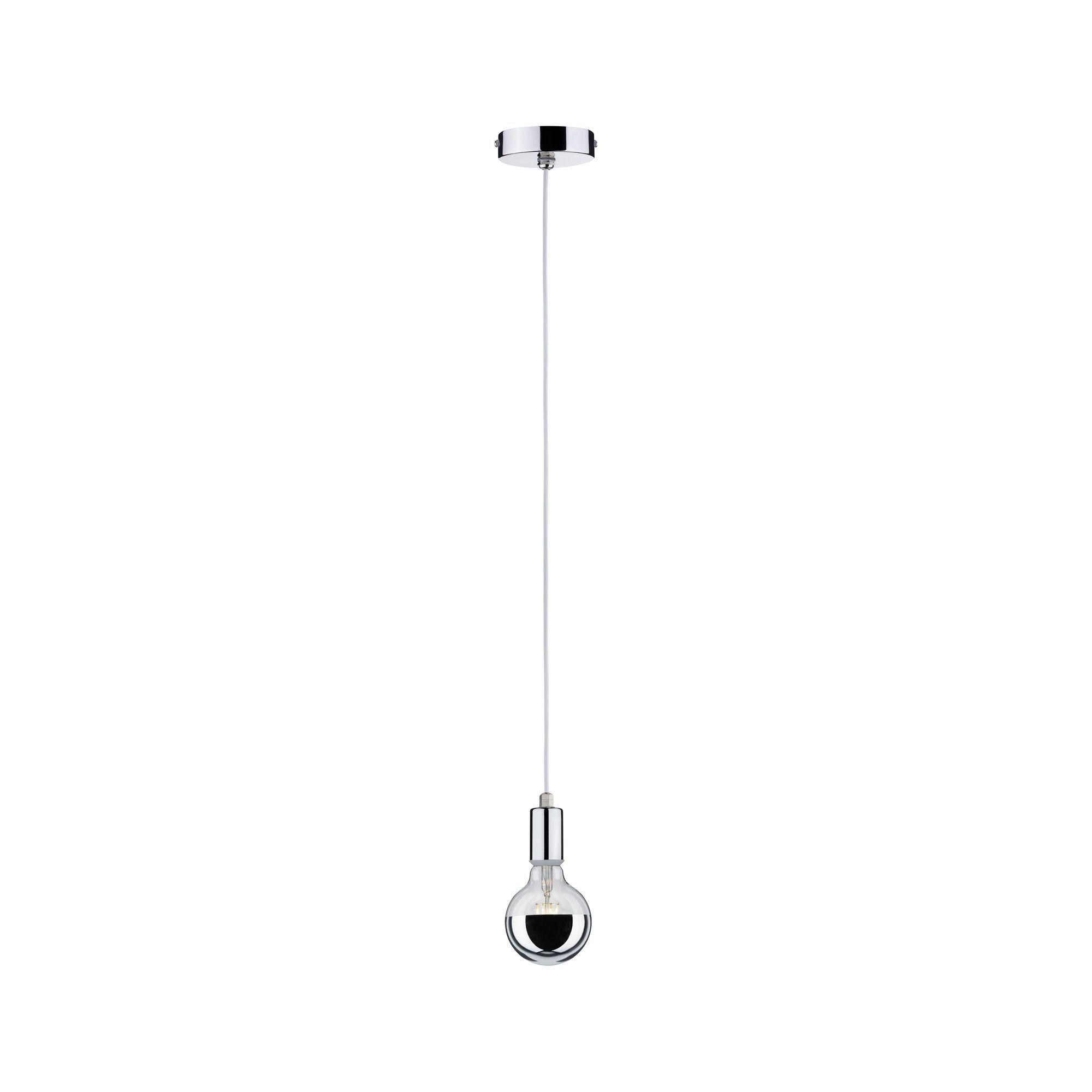 Hängeleuchte H: ca. 159 cm 1-Flammig Chromfarben - Design (11,0cm) - Paulmann