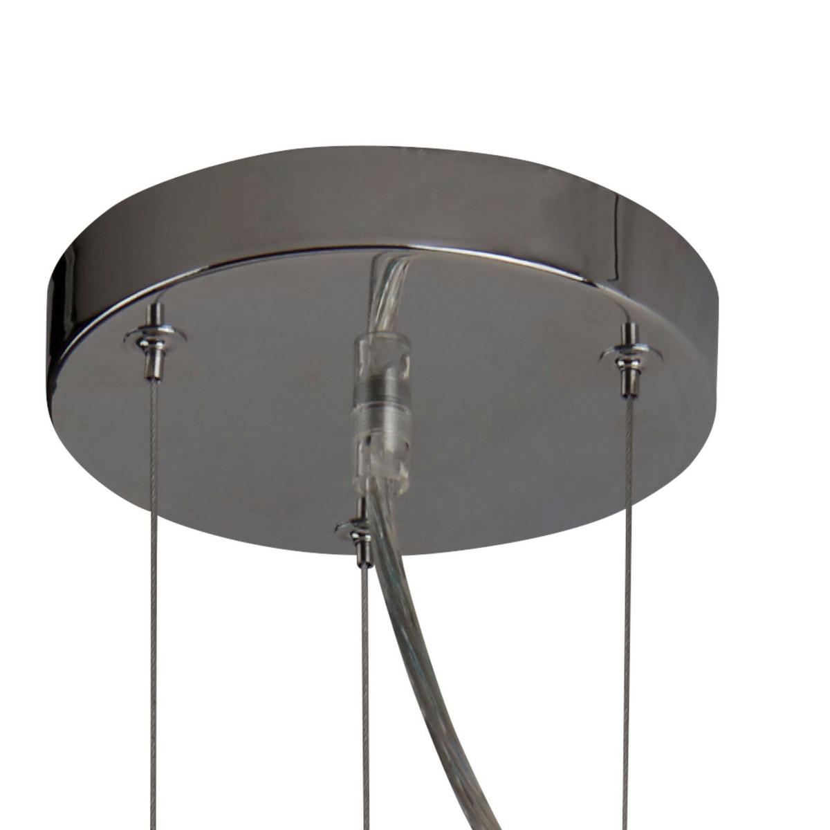 Kristall-hängeleuchte 2895-5cc Tiara - Chromfarben, Design, Glas/Metall (47/150cm)
