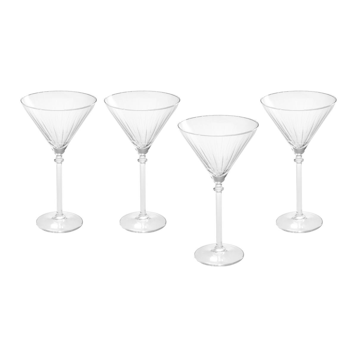 Sada sklenic MARTINI - čiré, Moderní, sklo - Mömax