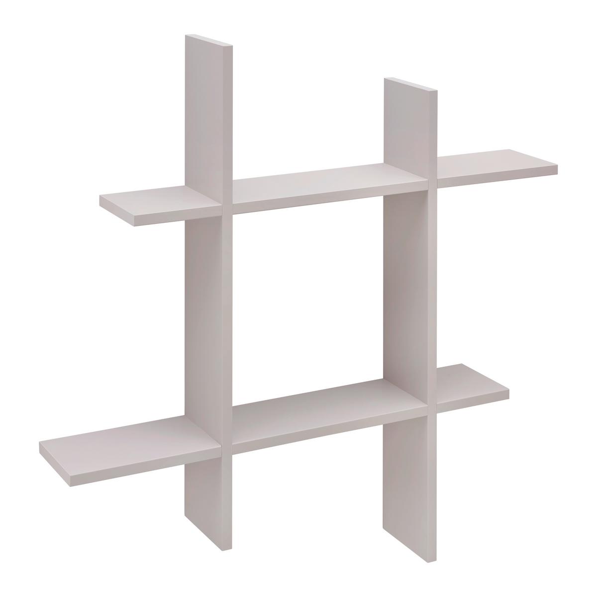 NÁSTENNÝ REGÁL LUCIA KAŠMÍR - kašmírová, Modern, kompozitné drevo (80/80/15cm) - Mömax