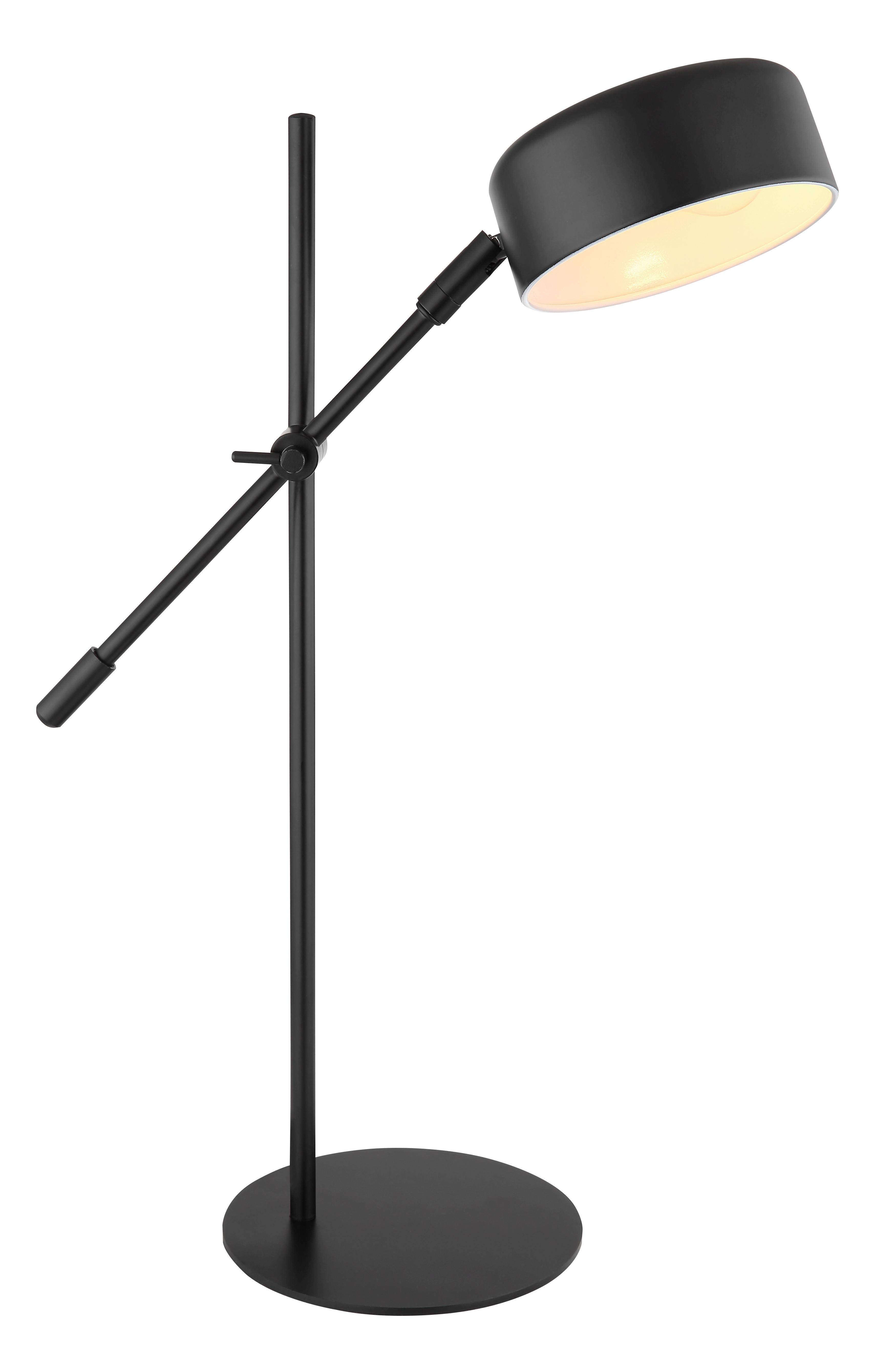 Tischleuchte Schwarz - Schwarz, Basics, Metall (42/16/50cm) - Globo