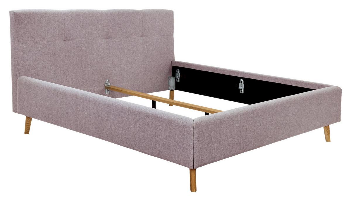 Polsterbett Rossva Lf: 180x200 Pink - Pink/Hellrosa, MODERN, Holz/Textil (180/200cm) - MID.YOU