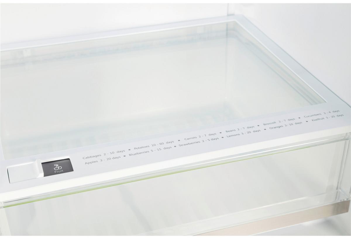 Kühl-Gefrier-Kombination Ekmbmfnfe - Weiß, Basics, Glas/Kunststoff (54,0/178,5/51,0cm) - Mican