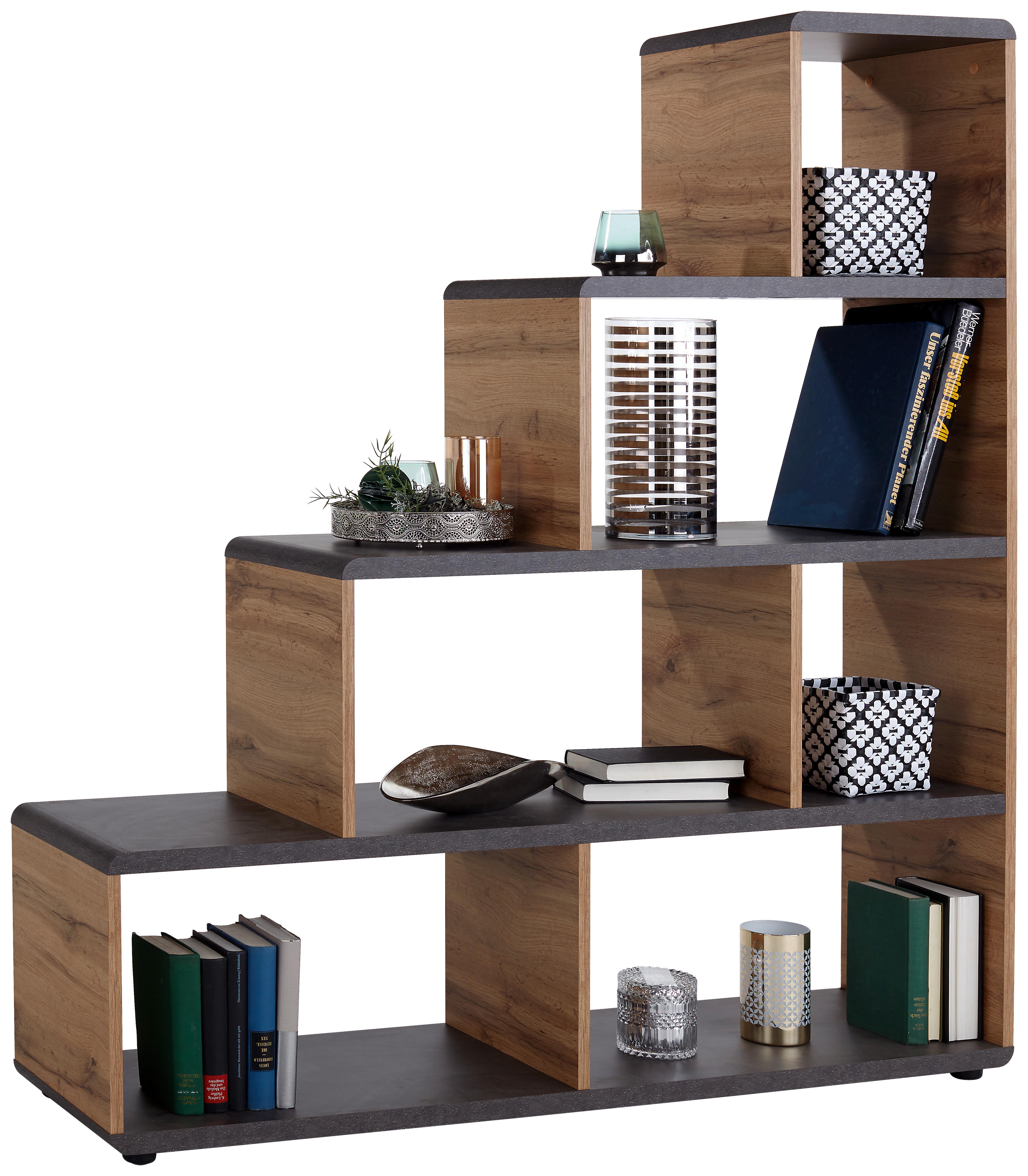 Regal Fontana B 138,5cm, Betonoptik/Eiche Dekor