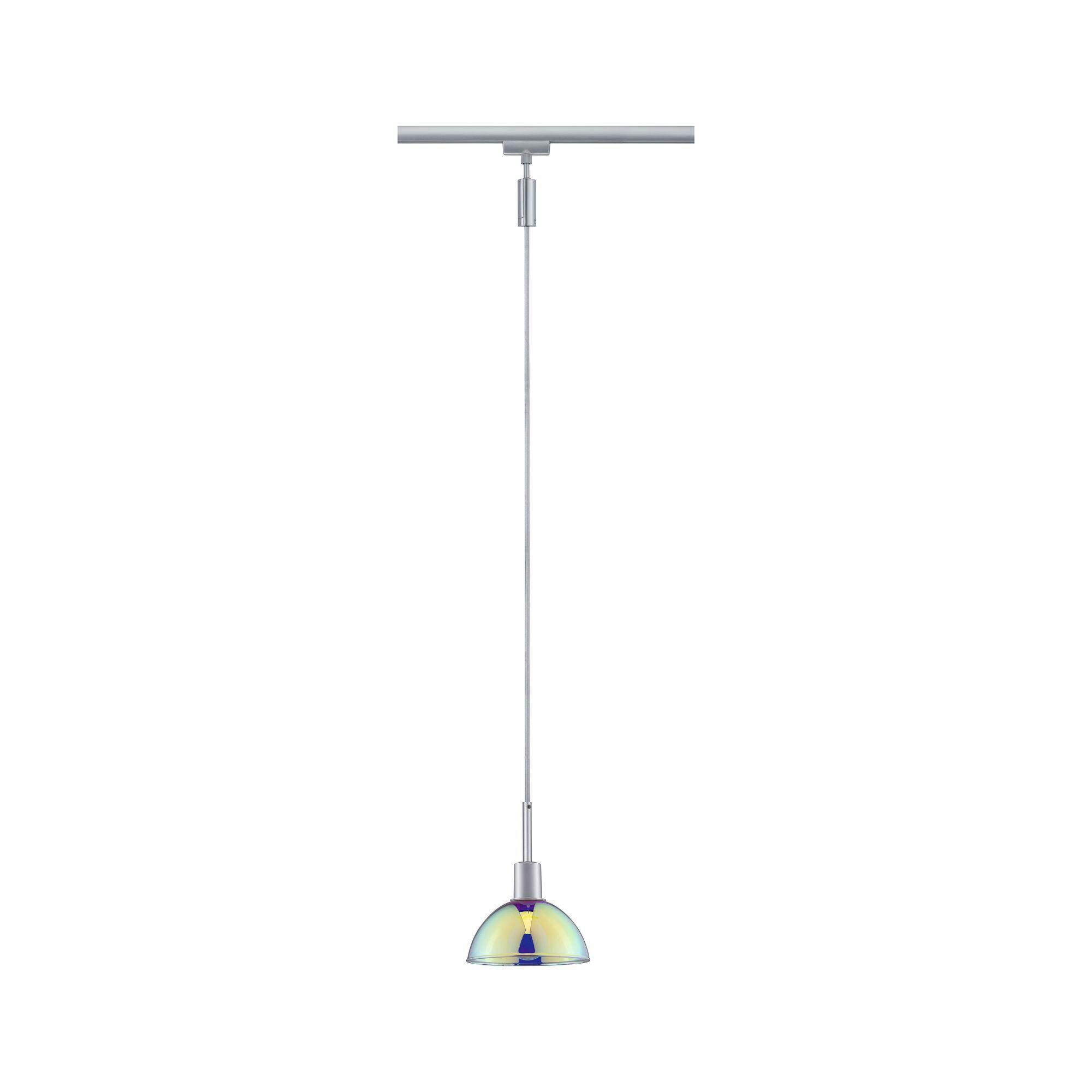 Schienensystem Urail Hängeleuchte 96785, dimmbar - Chromfarben/Multicolor, Basics, Glas/Metall (14/140cm) - Paulmann