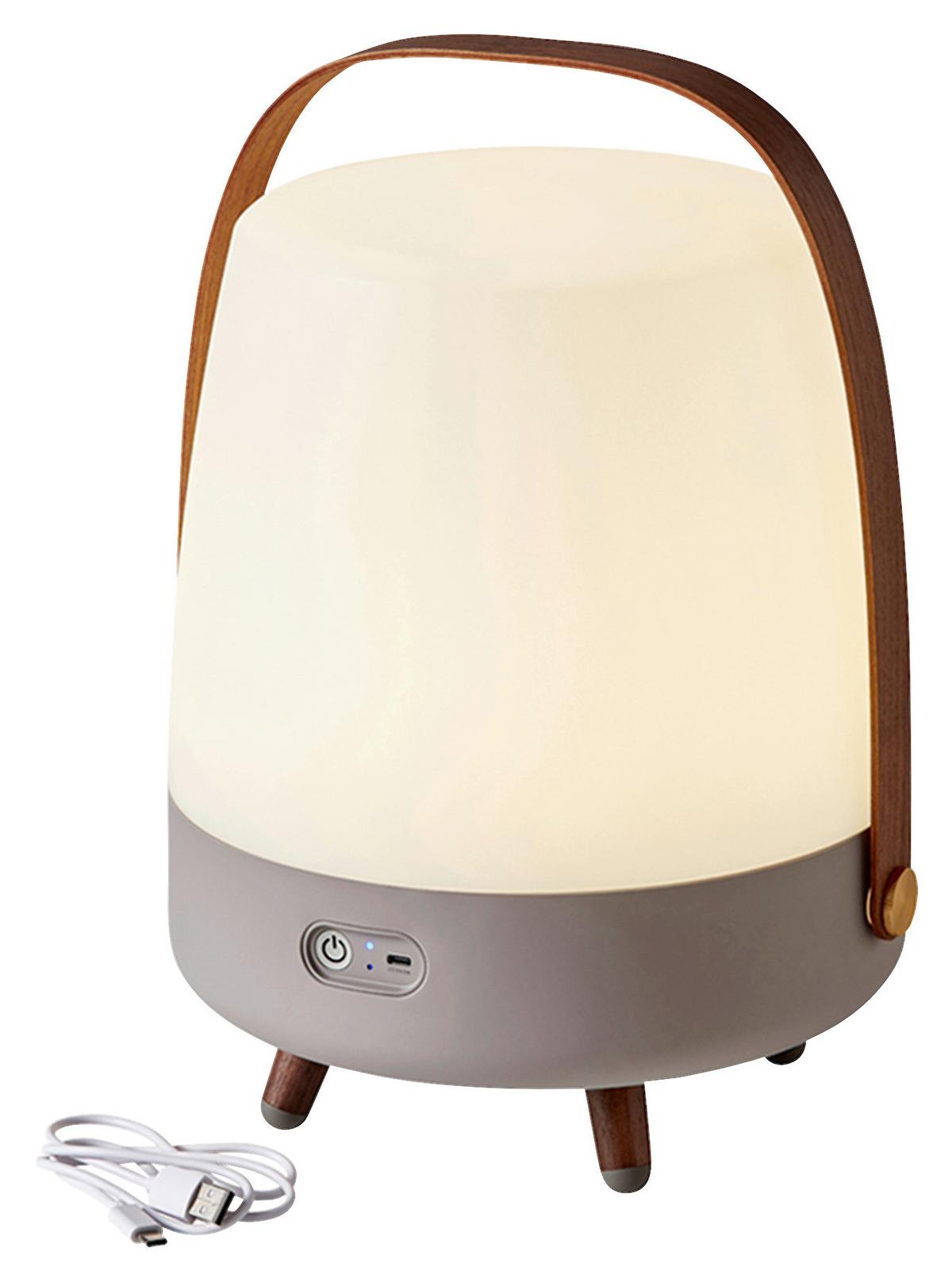 Akku-tischleuchte Kooduu Lpsea - Braun, Design (28.9/39.7/28.3cm)