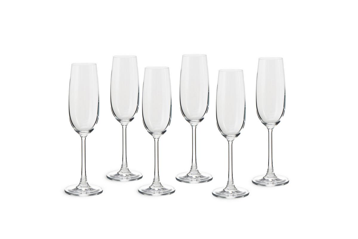 Gläserset Transparent D: 7 cm - Transparent, Basics, Glas (7/22,9cm) - Echtwerk