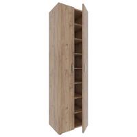 Schuhschrank Ulas Honigeiche Dekor B: 49 Cm - Honigeiche/Grau, MODERN, Holzwerkstoff (49/173/30cm) - MID.YOU