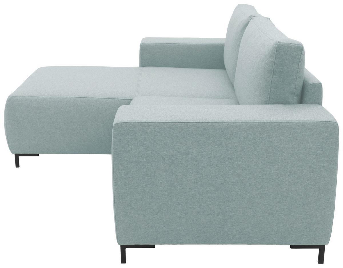Ecksofa Looks Vi Blau Webstoff - Blau/Schwarz, Design, Textil (242/160cm) - LOOKS by W.Joop