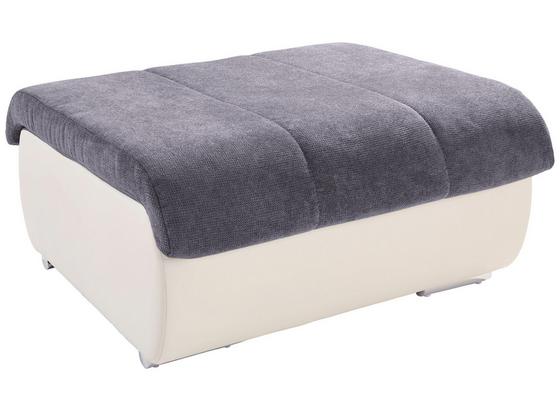 Taburet Multi - sivá/krémová, Moderný, textil (100/43/80cm) Taburet Multi - sivá/krémová, Moderný, textil (100/43/80cm)