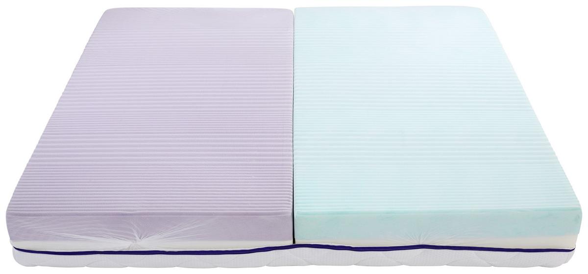 Komfortschaummatratze Ergo Duo 180x200cm Mittelfest - Weiß, Textil (180/200cm) - Primatex