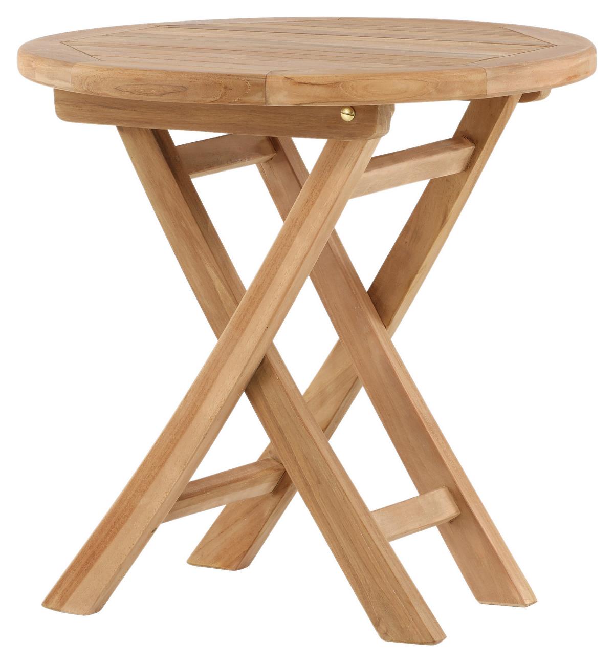 Gartenbeistelltisch Kenya - Teakfarben, KONVENTIONELL, Holz (50/50/50cm) - Gardenson