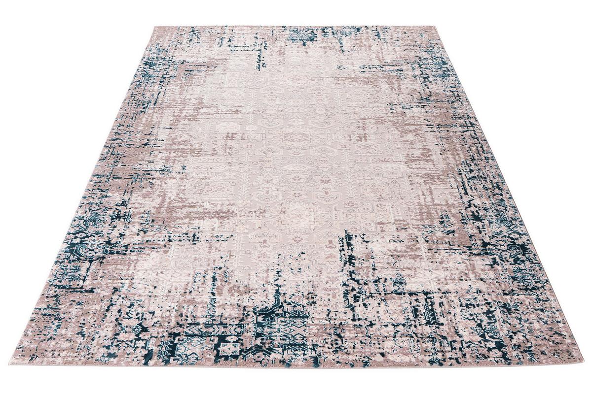 Vintage-teppich My Phoenix - Blau/Beige, LIFESTYLE, Textil (200/290cm) - Obsession