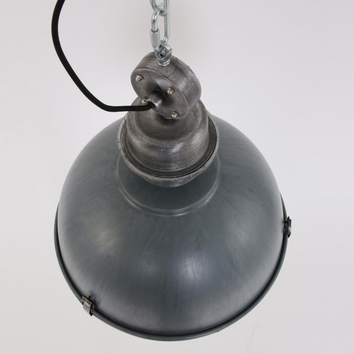 Pendelleuchte Bikkel - Grau, Trend, Glas/Metall (42/145/42cm)