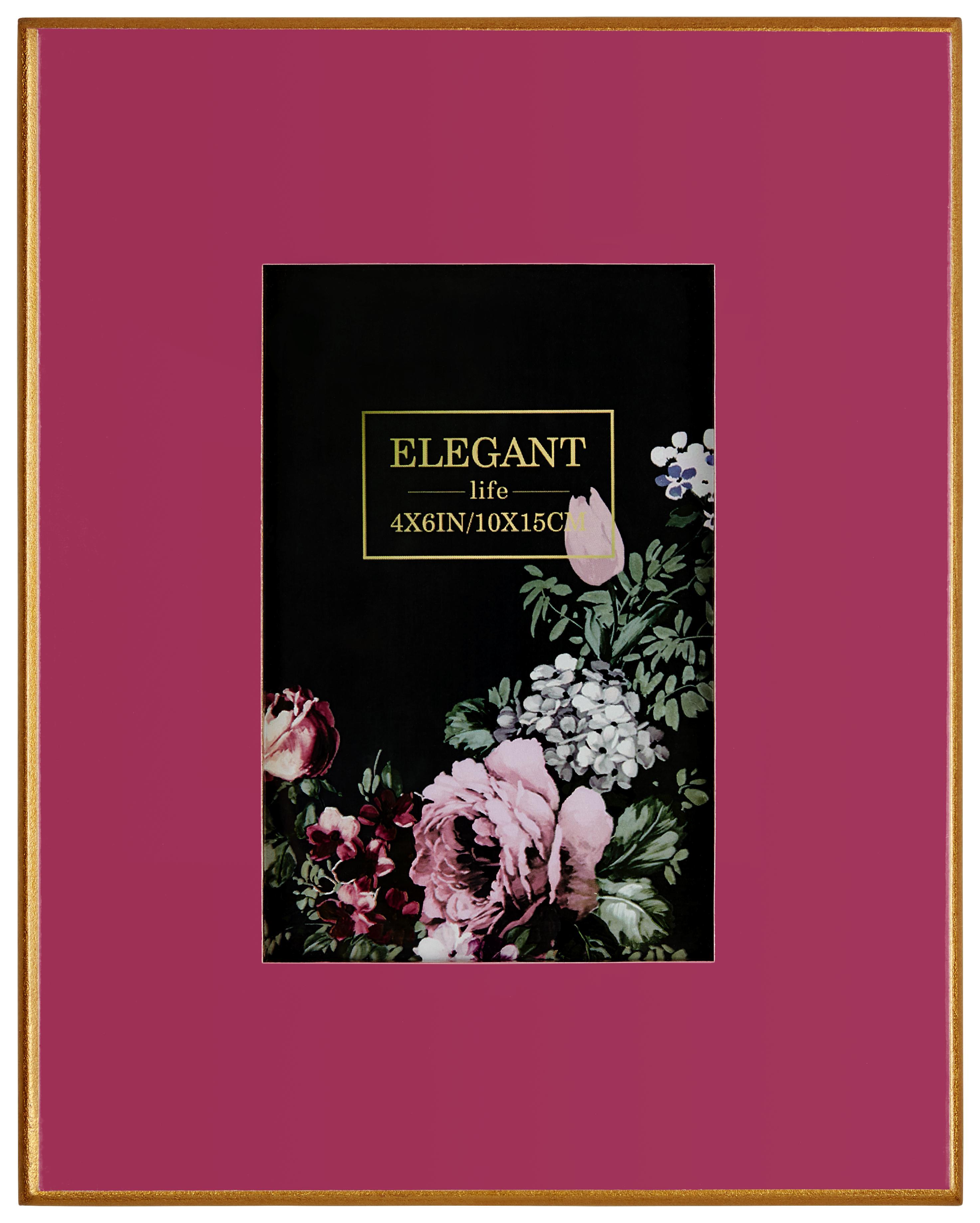 KÉPKERET Romantic Rose - Lila, Design, Faalapú anyag/Üveg (24/19cm)