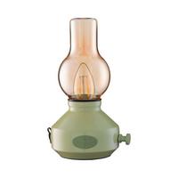 Akku-Tischleuchte Glimt Beige Salbeigrün - Salbeigrün/Beige, Trend, Metall (21cm)