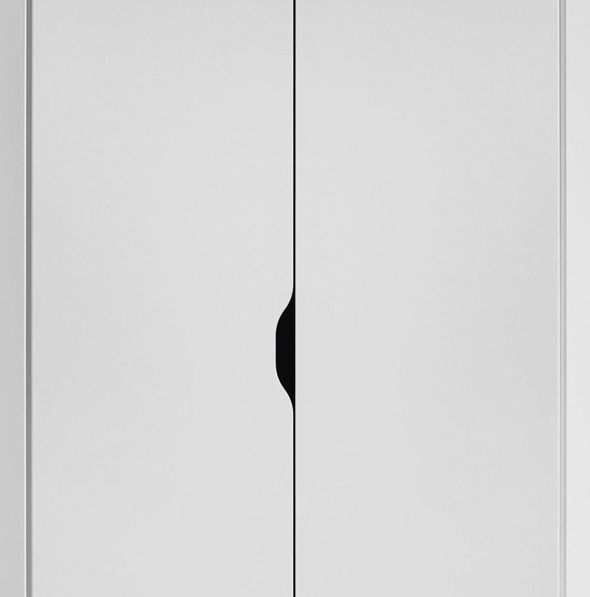 Eckschrank Grifflos 117cm Freising, Weiß - Weiß, MODERN, Holzwerkstoff (117/197/104cm) - Rauch Möbel