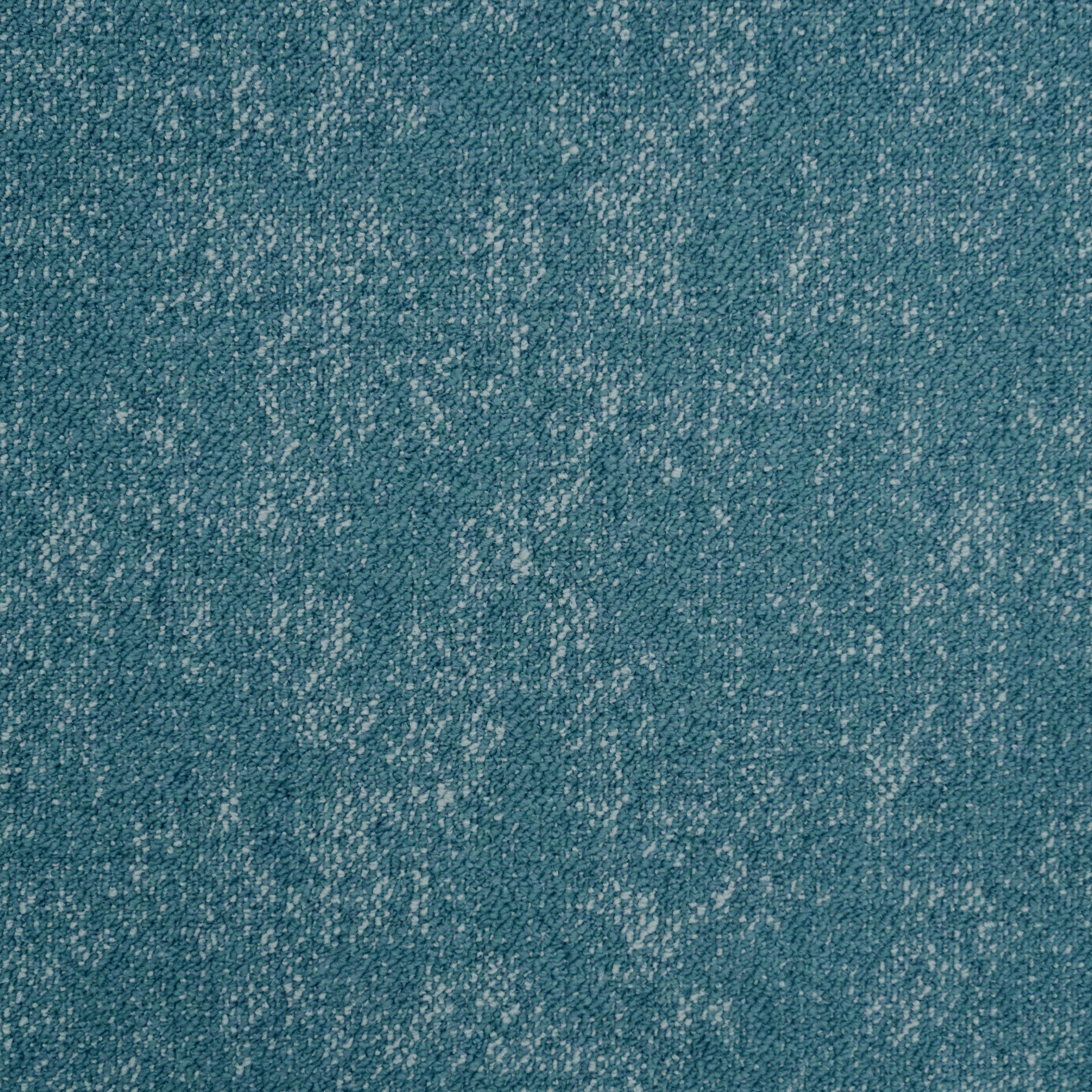 Teppichfliese Türkis Marble 50x50 Cm Florhöhe 3 Mm - Türkis, Basics, Textil (50/50cm)