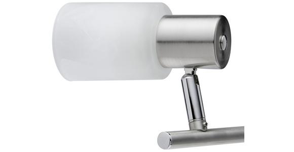 Strahler Elke 2-flammig Verstellbar L: 41,5 Cm - Chromfarben/Weiß, KONVENTIONELL, Glas/Metall (41,5cm) - James Wood