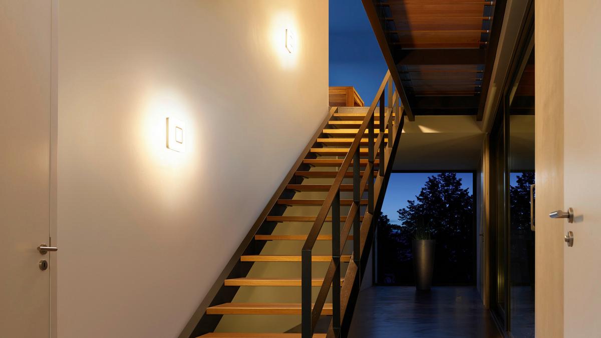 Led-wandleuchte M1 S Led Edelstahlfarben - Edelstahlfarben, Design, Kunststoff (5,3/20/20cm) - Steinel