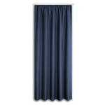 Vorhang mit Band Ben II 135x245 cm Blau - Blau, KONVENTIONELL, Textil (135/245cm) - Ondega
