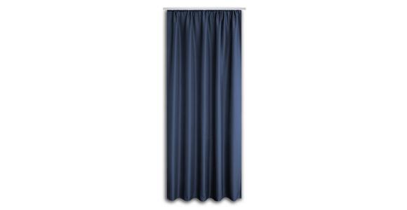 Vorhang mit Band Ben II 135x245 cm Blau - Blau, KONVENTIONELL, Textil (135/245cm) - Ondega