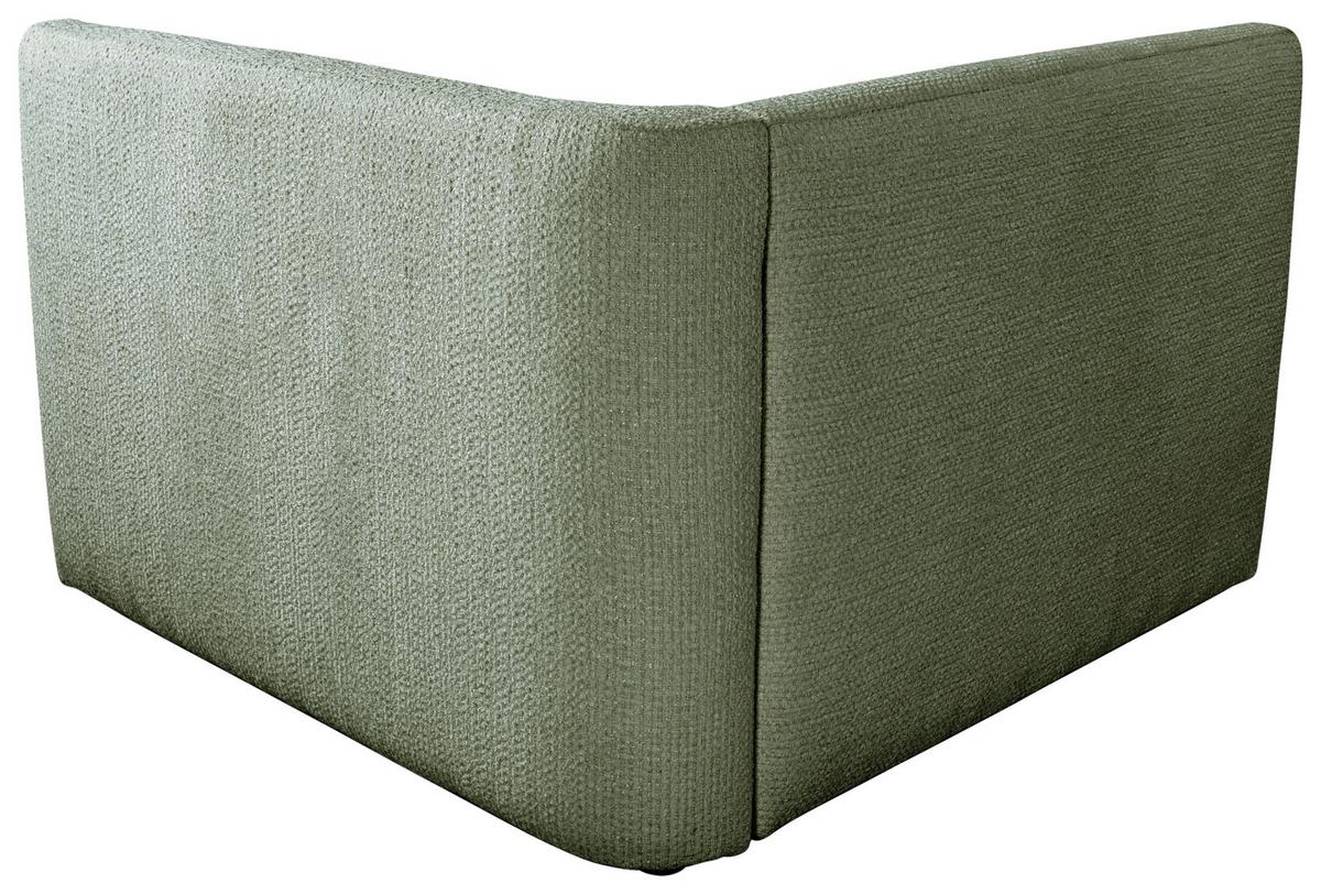 Sofa Zuri Grün/Creme, B: 110cm - Creme/Schwarz, Trend, Textil (110/75/115cm) - Livetastic