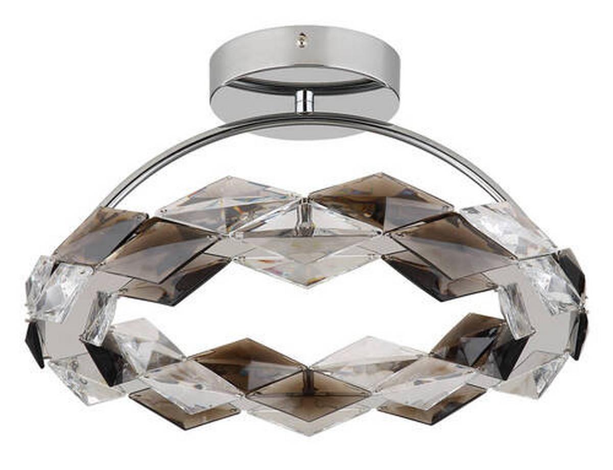 Led-deckenleuchte 67318d - Klar, Design, Kunststoff/Metall (37,5/21,5cm) - Globo